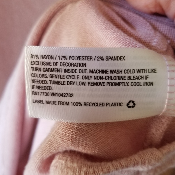 Ava & Viv pink long sleeve pullover, NWOT - Picture 7 of 7